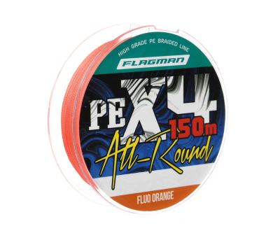 Шнур Flagman All-Round PE X-4 150м  Fluo Orange