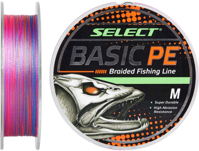 Шнур Select Basic PE Multicolor 150m 0.04mm 5lb/2.5kg