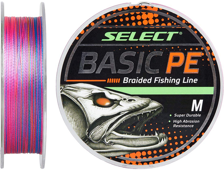 Шнур Select Basic PE Multicolor 150m 0.04mm 5lb/2.5kg