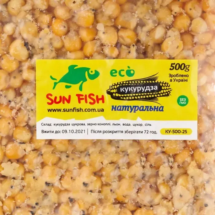 Прикормка Sun Fish Кукуруза(500g)натурал.