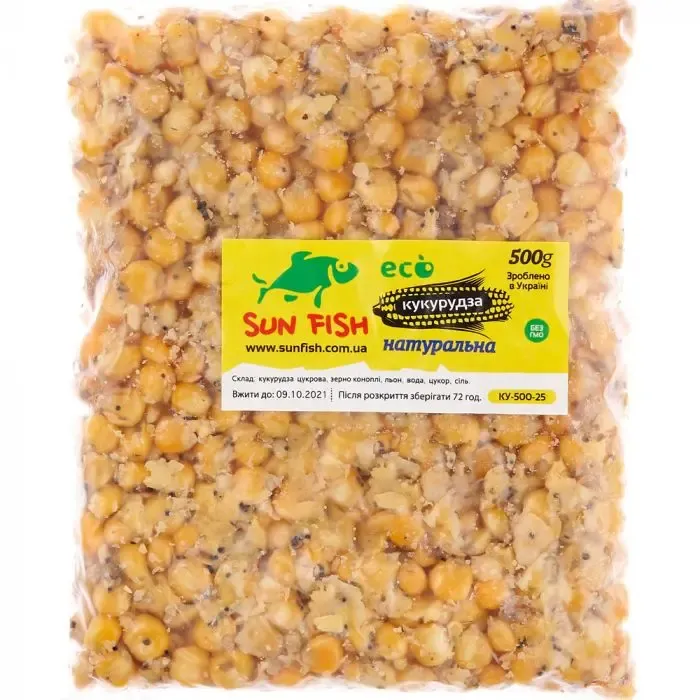 Прикормка Sun Fish Кукуруза(500g)натурал.