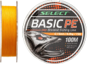 Шнур Select Basic PE Orange 100m 0.08mm 8lb/4kg