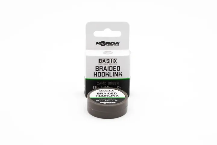 Повідковий матеріал Korda Basix Braided Hooklink Camo Green 25lb 10м