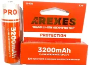 Аккумулятор Arexes 18650 3.7v 3200mah с защитой