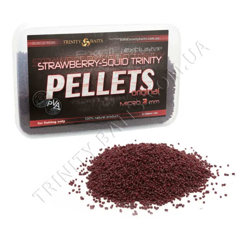 Пеллетс TRINITY original "Squid-Strawberry" 2мм 1кг