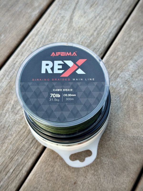 Шнур Rex green+black 300 m 0.18 mm 15.7 кг