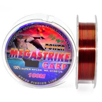 Коропова волосінь Megastrike Power Carp - триколірна - 100м