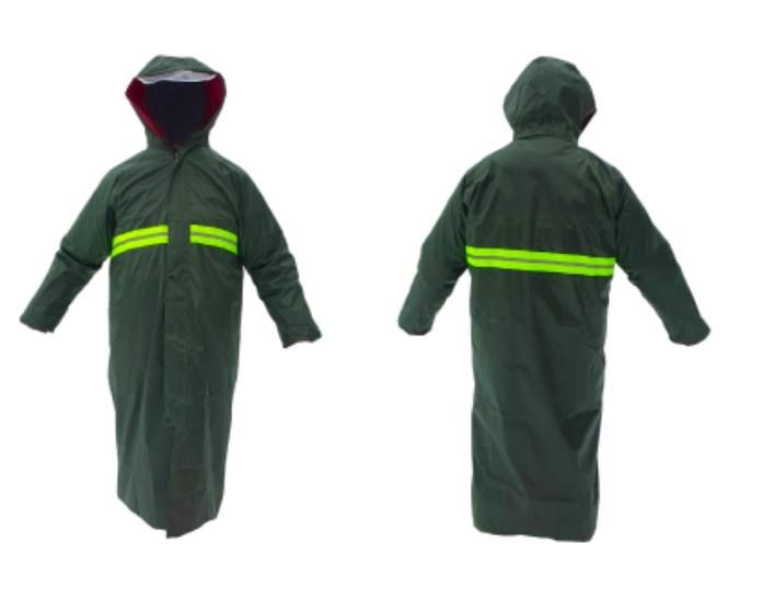 Плащ дощовик з відбивачем Green 3XL