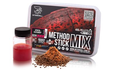Пелетс INTERKRILL Method Stick Mix Криль-Кальмар 400г