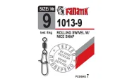 Застібка американка з вертлюгом Fanatik 1013-9тест 8 кг