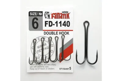 FD-1140 № 6 Подвійний гачок Fanatik