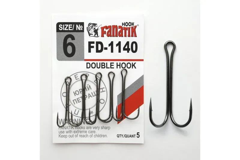 FD-1140 № 6 Подвійний гачок Fanatik